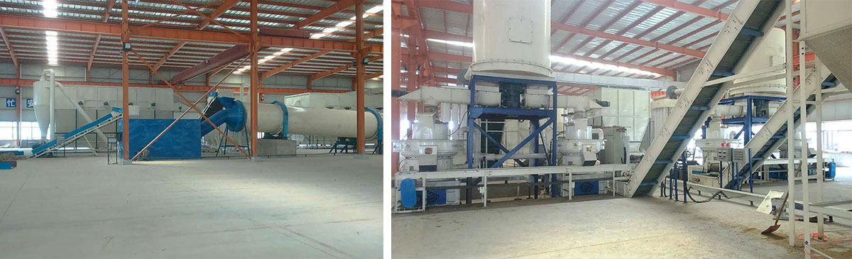 Línea de producción de pellets de paja de 10 t/h en Anhui