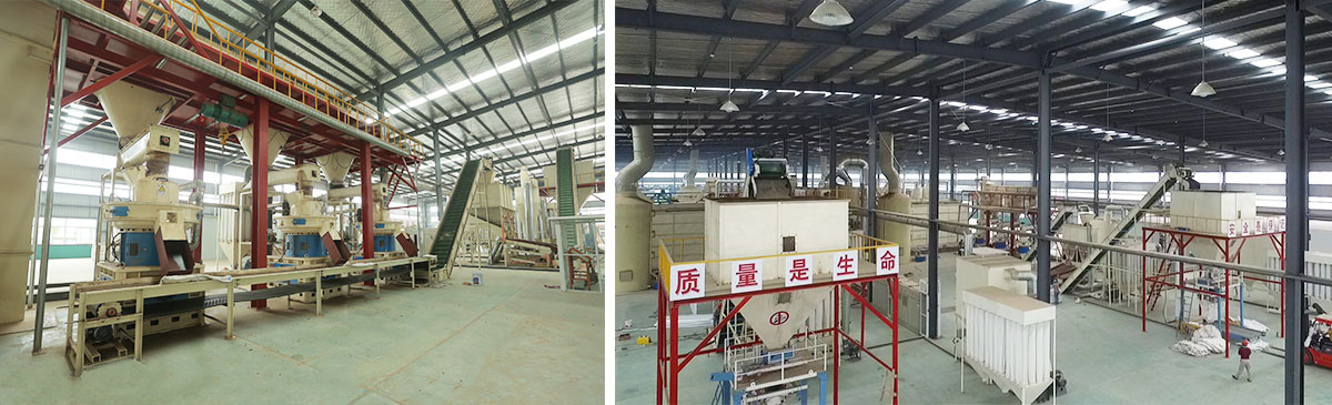 Línea de producción de pellets de madera de 20 t/h en Jiangsu