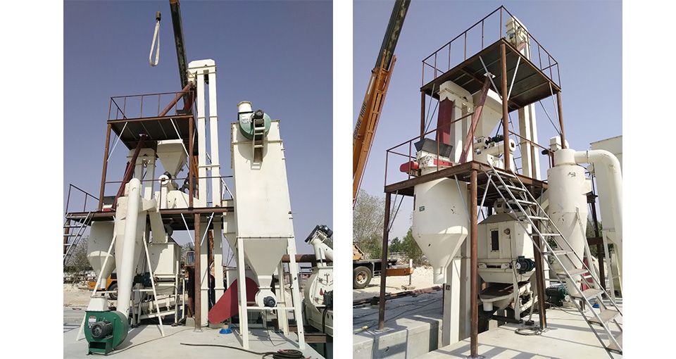Línea de producción de pellets de alimentación de 2-3t/h en Qatar