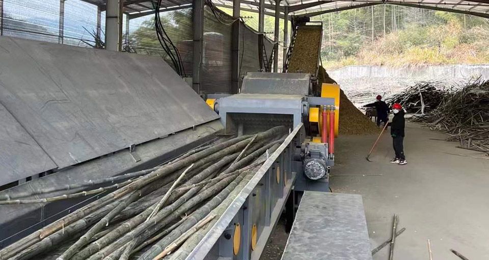 Astilladora de madera de bambú en China